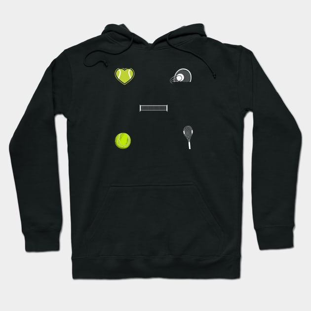 Tennis Lover Hoodie by BlackMeme94